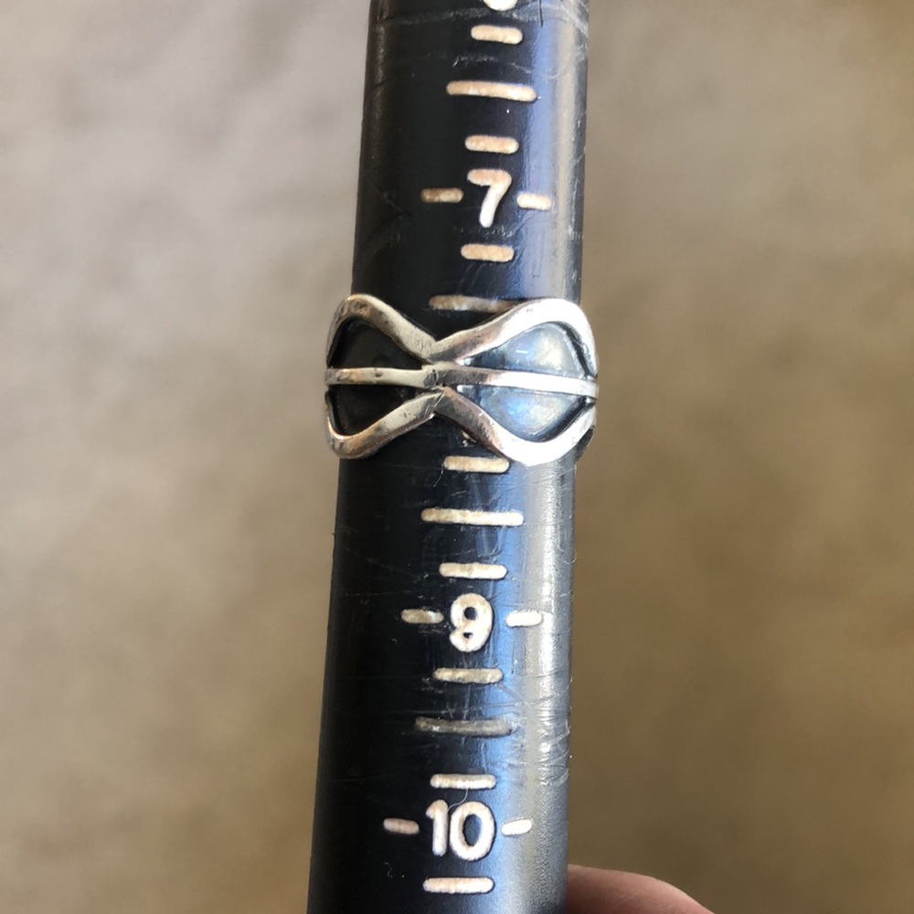 Solid Sterling Silver Thick Wave Ring - image 5